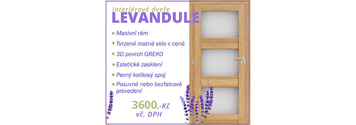 Vnitřní dveře Levandule - Cenový hit! Vnitřní dveře Levandule - Cenový hit!