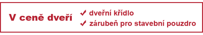 Posuvné dveře do pouzdra v ceně dveří