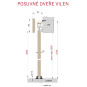 Posuvné dveře na stěnu WERDI PLUS - komplet (dveře + garnýž + kolejnice) Posuvné dveře na stěnu WERDI PLUS - komplet (dveře + garnýž + kolejnice)