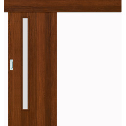 Posuvné dveře na stěnu Eko 1 - Ořech 3D Greko Posuvné dveře na stěnu Eko 1 - Ořech 3D Greko