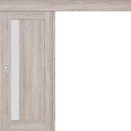 Posuvné dveře na stěnu Frézie 1 - Dub šedý Greko Posuvné dveře na stěnu Frézie 1 - Dub šedý Greko