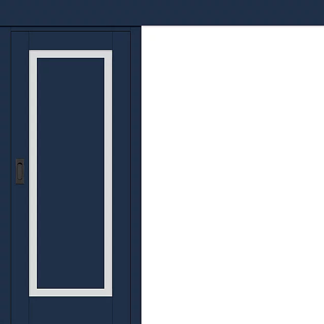 Posuvné dveře na stěnu Frezié 9 - Modrá ST CPL