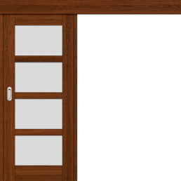 Posuvné dveře na stěnu Juka 4 - Ořech 3D Greko Posuvné dveře na stěnu Juka 4 - Ořech 3D Greko