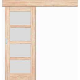 Posuvné dveře na stěnu Juka 4 - Sonoma 3D Greko Posuvné dveře na stěnu Juka 4 - Sonoma 3D Greko