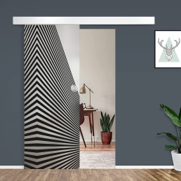 Posuvné skleněné dveře na stěnu GRAF 1