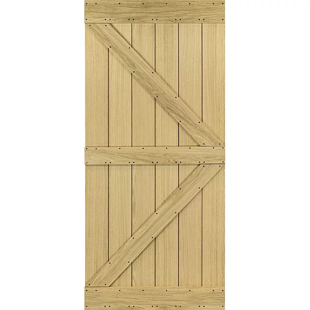 Dřevěné posuvné dveře MODERN RUSTIC K - Dub Fladr