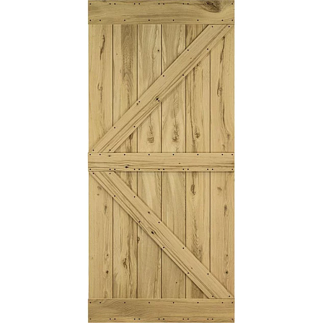 Dřevěné posuvné dveře MODERN RUSTIC K - Dub Trám Svislý