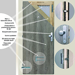 Bezpečnostní dveře BT 3