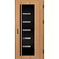 Ocelové vchodové dveře - AMBERG 2 - Borovice horská, Label Black Ocelové vchodové dveře ERKADO - AMBERG 2 - Borovice horská, Label Black
