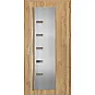 Ocelové vchodové dveře ERKADO - AMBERG 3 - Dub Natur, Label Inox