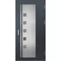 Ocelové vchodové dveře - AMBERG 4 - Antracit Struktura, Label Inox Ocelové vchodové dveře ERKADO - AMBERG 4 - Antracit Struktura, Label Inox