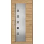 Ocelové vchodové dveře - AMBERG 4 - Dub Natur Příčný, Label Inox Ocelové vchodové dveře ERKADO - AMBERG 4 - Dub Natur Příčný, Label Inox