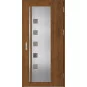 Ocelové vchodové dveře - AMBERG 4 - Ořech, Label Inox Ocelové vchodové dveře ERKADO - AMBERG 4 - Ořech, Label Inox
