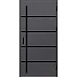 Ocelové vchodové dveře - BIENE 1 - Hladký Antracit, Label Black Ocelové vchodové dveře ERKADO - BIENE 1 - Hladký Antracit, Label Black