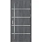 Ocelové vchodové dveře - BIENE 1 - Dub Antracit, Label Inox Ocelové vchodové dveře ERKADO - BIENE 1 - Dub Antracit, Label Inox