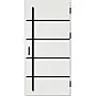 Ocelové vchodové dveře - BIENE 1 - Borovice Bílá, Stamp Black Ocelové vchodové dveře ERKADO - BIENE 1 - Borovice Bílá, Stamp Black