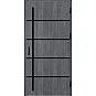 Ocelové vchodové dveře - BIENE 1 - Dub Antracit, Stamp Black Ocelové vchodové dveře ERKADO - BIENE 1 - Dub Antracit, Stamp Black