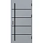 Ocelové vchodové dveře - BIENE 1 - Šedá, Stamp Black Ocelové vchodové dveře ERKADO - BIENE 1 - Šedá, Stamp Black