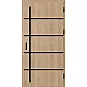 Ocelové vchodové dveře - BIENE 1 - Surový Dub, Stamp Black Ocelové vchodové dveře ERKADO - BIENE 1 - Surový Dub, Stamp Black