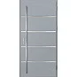 Ocelové vchodové dveře - BIENE 1 - Šedá, Stamp Inox Ocelové vchodové dveře ERKADO - BIENE 1 - Šedá, Stamp Inox
