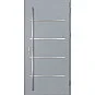 Ocelové vchodové dveře - BIENE 2 - Šedá, Label Inox Ocelové vchodové dveře ERKADO - BIENE 2 - Šedá, Label Inox