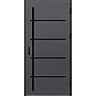 Ocelové vchodové dveře - BIENE 2 - Hladký Antracit, Stamp Black Ocelové vchodové dveře ERKADO - BIENE 2 - Hladký Antracit, Stamp Black