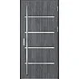 Ocelové vchodové dveře - BIENE 2 - Dub Antracit, Stamp Inox Ocelové vchodové dveře ERKADO - BIENE 2 - Dub Antracit, Stamp Inox
