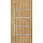 Ocelové vchodové dveře ERKADO - BIENE 2 - Dub Natur, Stamp Inox