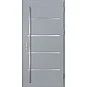Ocelové vchodové dveře - BIENE 2 - Šedá, Stamp Inox Ocelové vchodové dveře ERKADO - BIENE 2 - Šedá, Stamp Inox