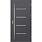 Ocelové vchodové dveře - BIENE 3 - Hladký Antracit, Label Inox Ocelové vchodové dveře ERKADO - BIENE 3 - Hladký Antracit, Label Inox