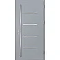 Ocelové vchodové dveře - BIENE 3 - Šedá, Label Inox Ocelové vchodové dveře ERKADO - BIENE 3 - Šedá, Label Inox