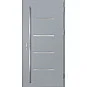 Ocelové vchodové dveře - BIENE 3 - Šedá, Stamp Inox Ocelové vchodové dveře ERKADO - BIENE 3 - Šedá, Stamp Inox