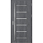 Ocelové vchodové dveře ERKADO - BIENE 4 - Dub Antracit, Label Inox