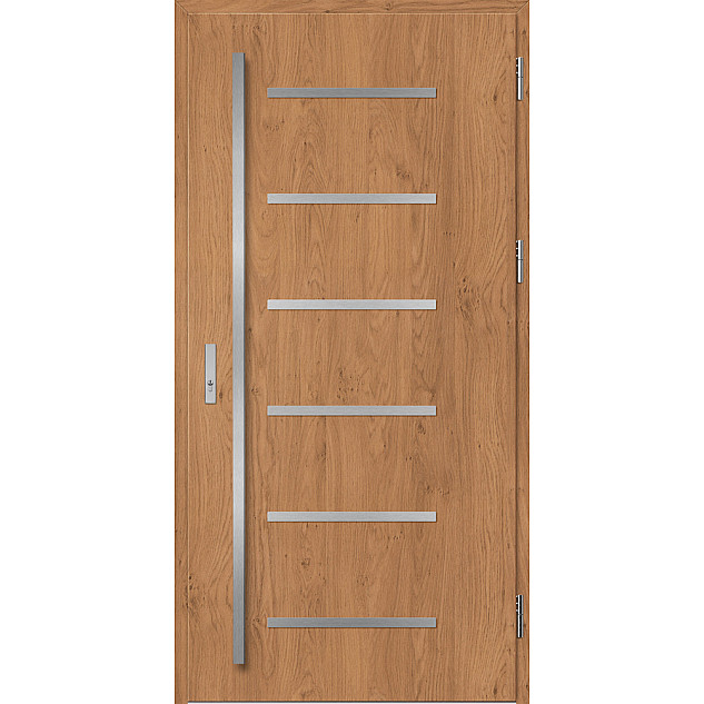 Ocelové vchodové dveře ERKADO - BIENE 4 - Winchester, Label Inox