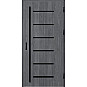Ocelové vchodové dveře ERKADO - BIENE 4 - Dub Antracit, Stamp Black