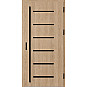 Ocelové vchodové dveře ERKADO - BIENE 4 - Surový Dub, Stamp Black