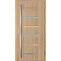 Ocelové vchodové dveře ERKADO - BIENE 4 - Surový Dub, Stamp Inox