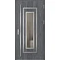 Ocelové vchodové dveře - EBERN 1 - Dub Antracit, Label Inox Ocelové vchodové dveře ERKADO - EBERN 1 - Dub Antracit, Label Inox
