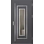 Ocelové vchodové dveře - EBERN 1 - Hladký Antracit, Label Inox Ocelové vchodové dveře ERKADO - EBERN 1 - Hladký Antracit, Label Inox