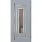 Ocelové vchodové dveře - EBERN 1 - Šedá, Label Inox Ocelové vchodové dveře ERKADO - EBERN 1 - Šedá, Label Inox