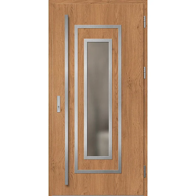 Ocelové vchodové dveře - EBERN 1 - Winchester, Label Inox Ocelové vchodové dveře ERKADO - EBERN 1 - Winchester, Label Inox