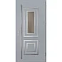 Ocelové vchodové dveře - EBERN 2 - Šedá, Label Inox Ocelové vchodové dveře ERKADO - EBERN 2 - Šedá, Label Inox