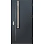 Ocelové vchodové dveře - FRYBURG 3 - Antracit Struktura, Label Inox Ocelové vchodové dveře ERKADO - FRYBURG 3 - Antracit Struktura, Label Inox