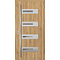 Ocelové vchodové dveře - KREBEN 1 - Dub Natur, Label Inox Ocelové vchodové dveře ERKADO - KREBEN 1 - Dub Natur, Label Inox