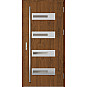 Ocelové vchodové dveře - KREBEN 1 - Ořech, Label Inox Ocelové vchodové dveře ERKADO - KREBEN 1 - Ořech, Label Inox
