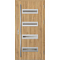 Ocelové vchodové dveře - KREBEN 2 - Dub Natur, Label Inox Ocelové vchodové dveře ERKADO - KREBEN 2 - Dub Natur, Label Inox