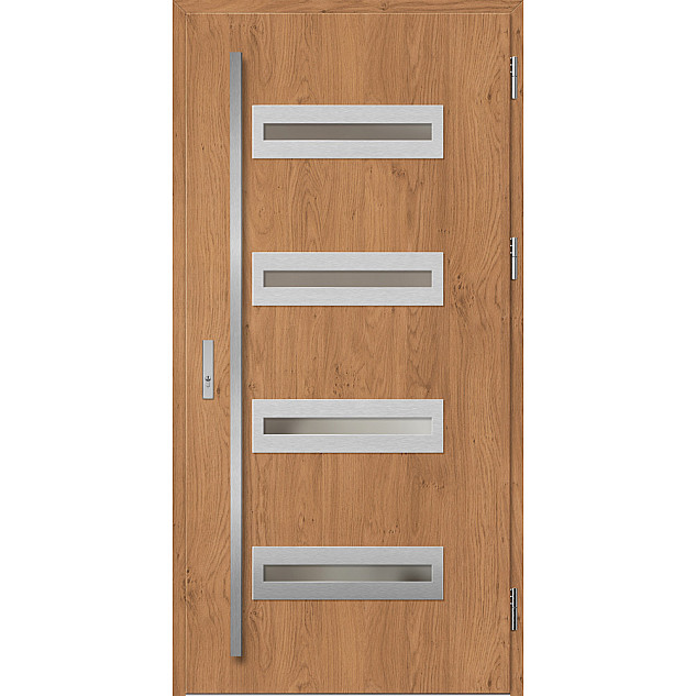 Ocelové vchodové dveře - KREBEN 2 - Winchester, Label Inox Ocelové vchodové dveře ERKADO - KREBEN 2 - Winchester, Label Inox