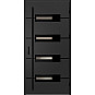 Ocelové vchodové dveře - KREBEN 5 - Černá, Label Black Ocelové vchodové dveře ERKADO - KREBEN 5 - Černá, Label Black