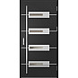 Ocelové vchodové dveře - KREBEN 5 - Černá, Label Inox Ocelové vchodové dveře ERKADO - KREBEN 5 - Černá, Label Inox