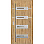 Ocelové vchodové dveře - KREBEN 5 - Dub Natur, Label Inox Ocelové vchodové dveře ERKADO - KREBEN 5 - Dub Natur, Label Inox